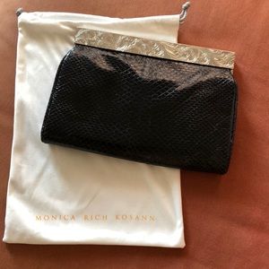 Monica Rich Kosann deep purple clutch